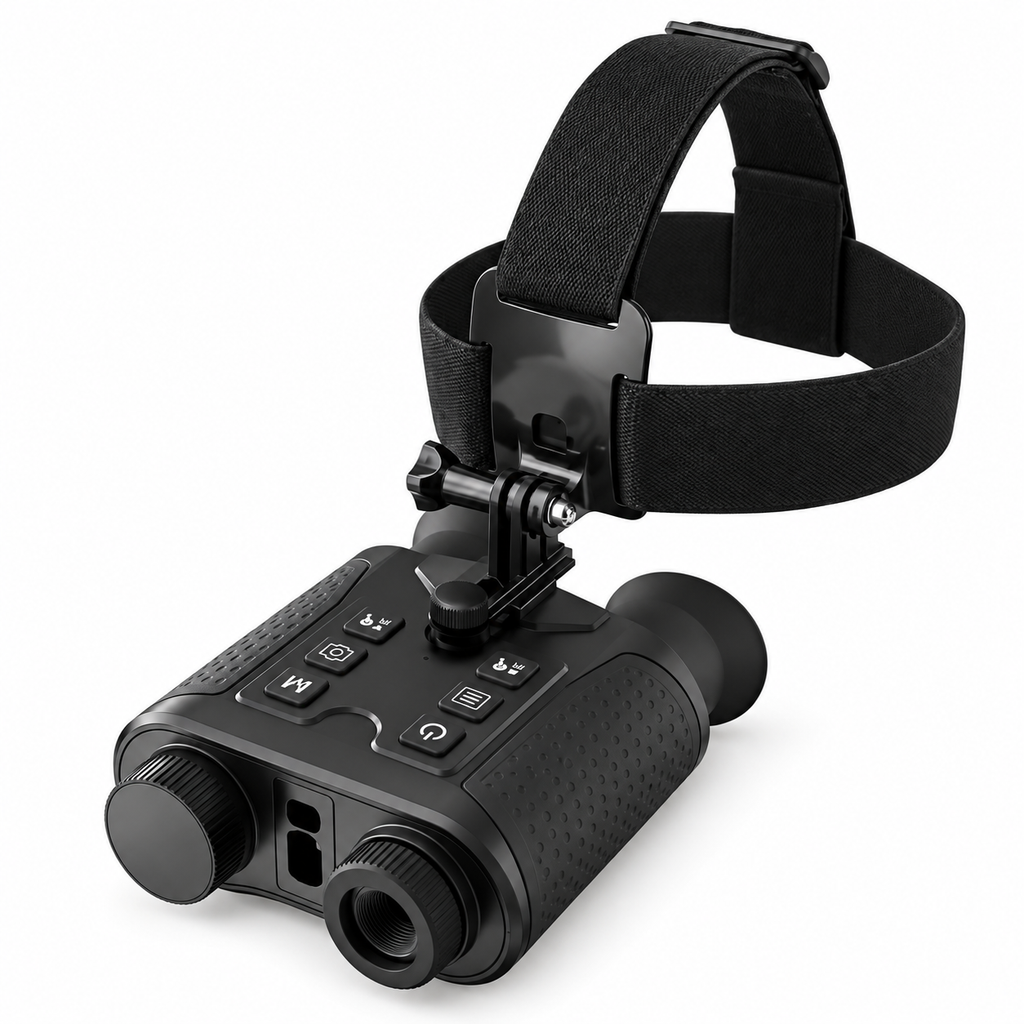 Jumelles de Vision Nocturne V6 PRO – Infrarouge 300 m, 4K & Télémètre