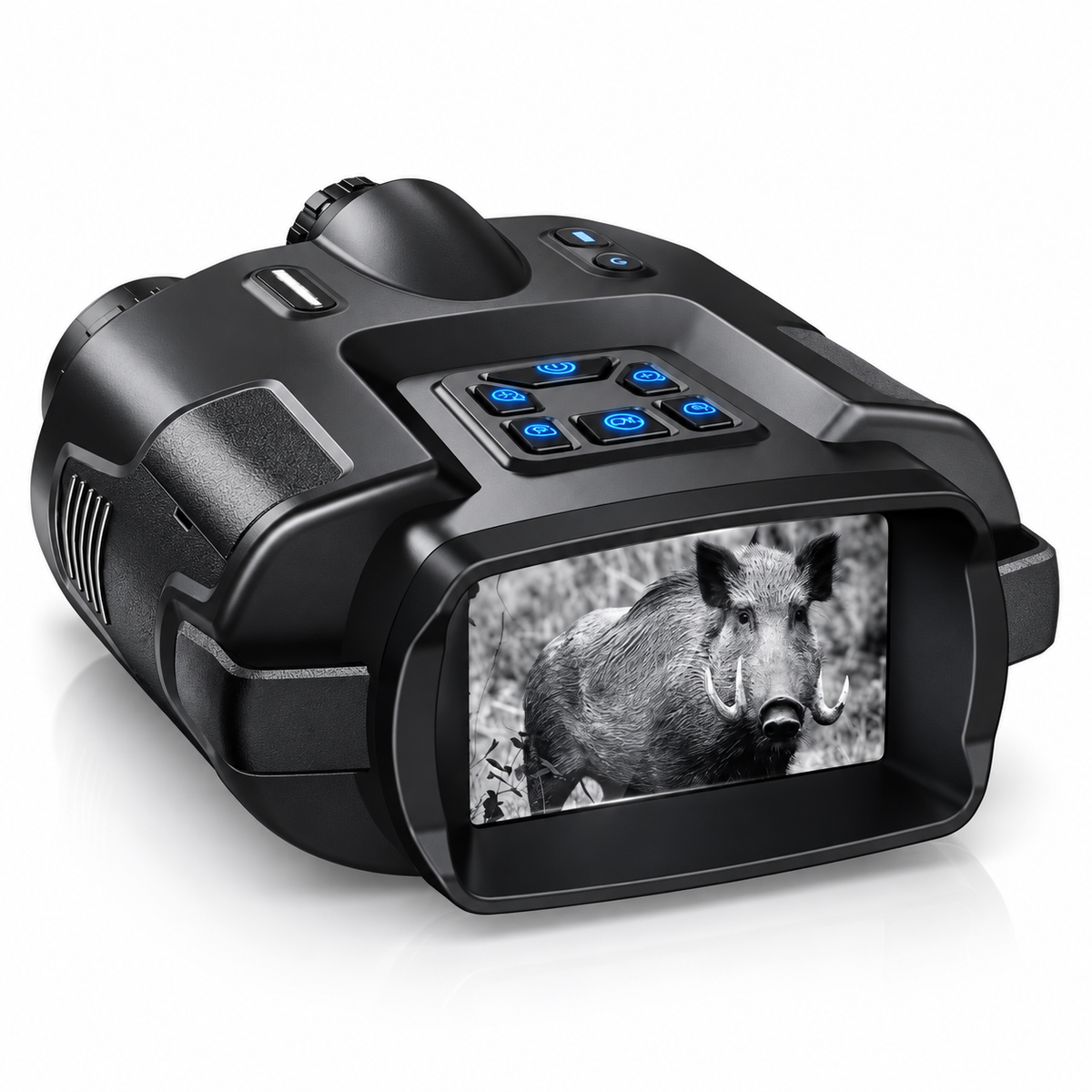 Jumelles de Vision Nocturne 4K – Infrarouge 600 m, Zoom 8× & Carte 64 Go