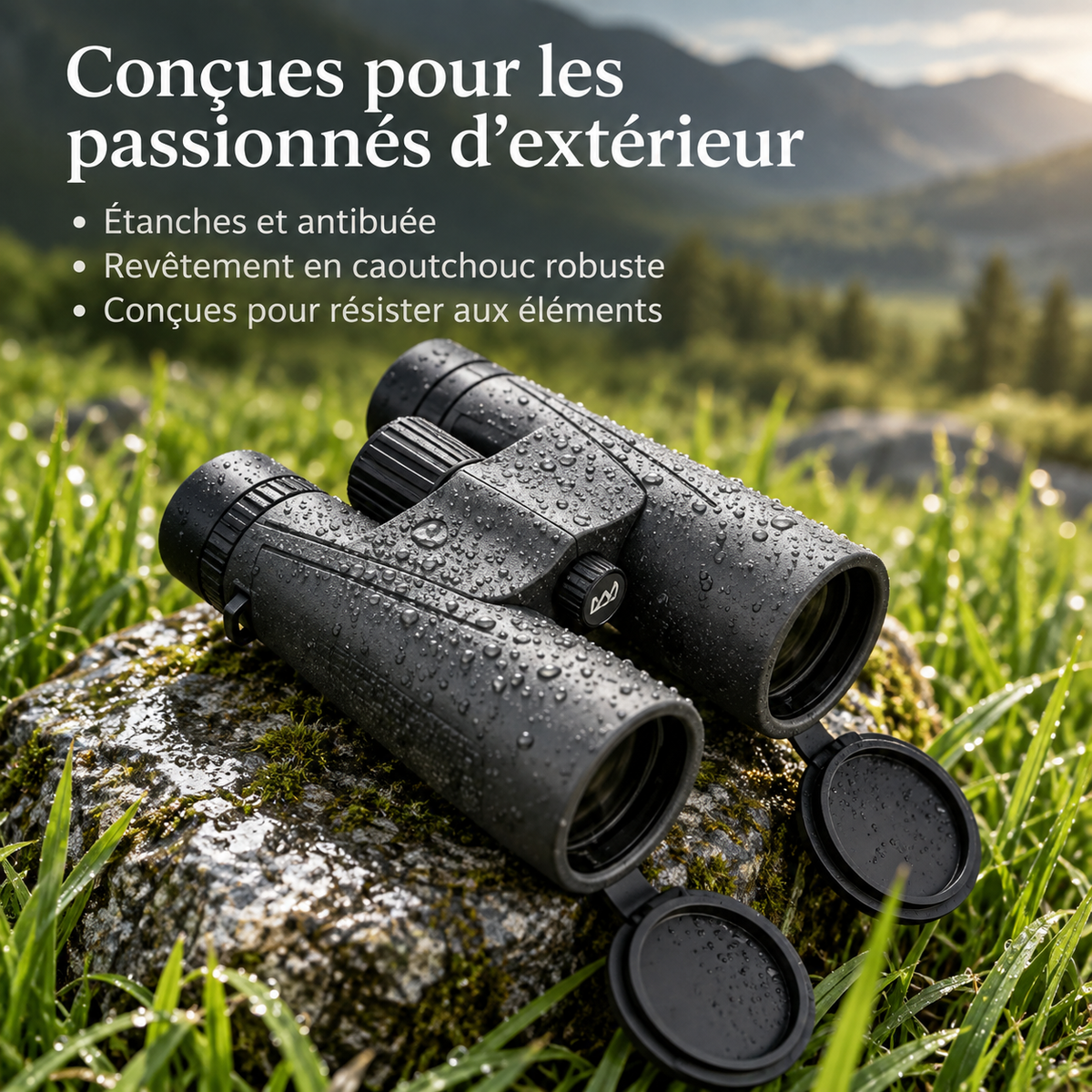 Jumelles d'observation 12×50 – Grand format