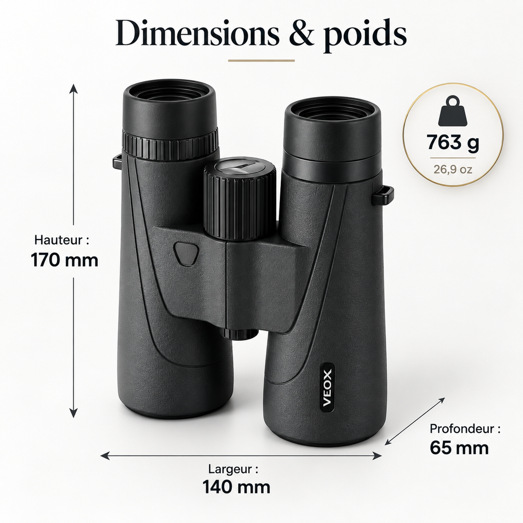 Jumelles d'observation 12×50 – Grand format