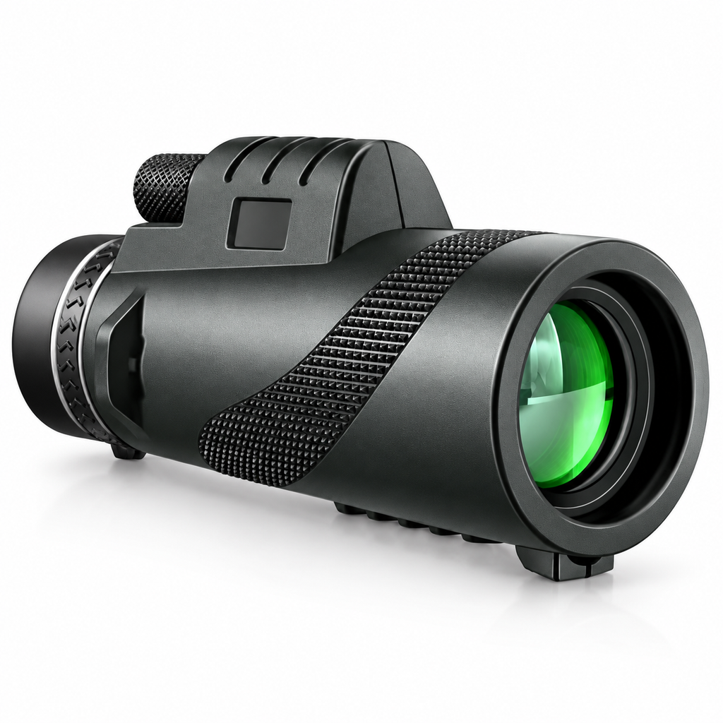 Monoculaire Longue Portée 80×100 – Optique HD, Trépied & Support Smartphone